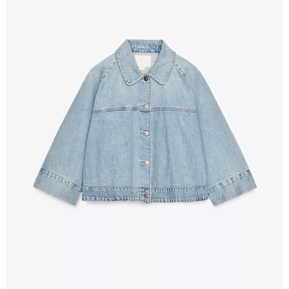 Denim Cape Jacket